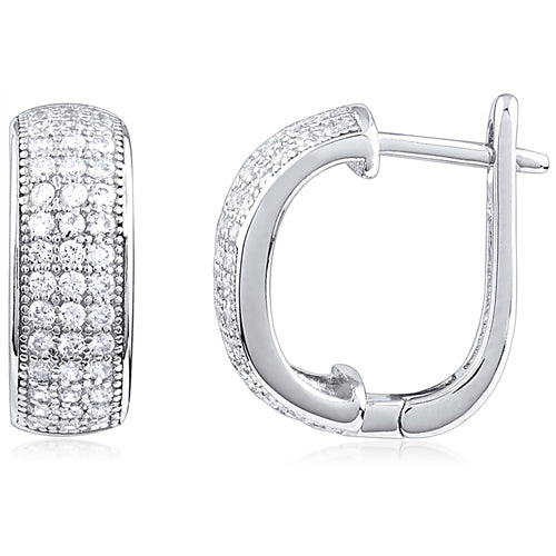 Classic CZ Huggy Hoop Earrings