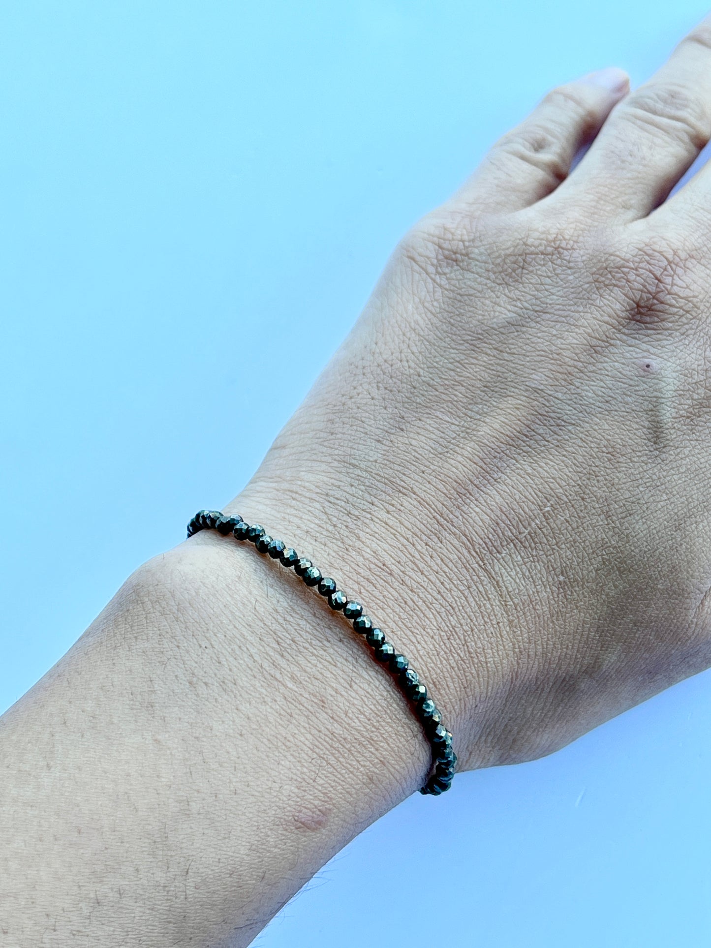 Pyrite Beaded Bracelet