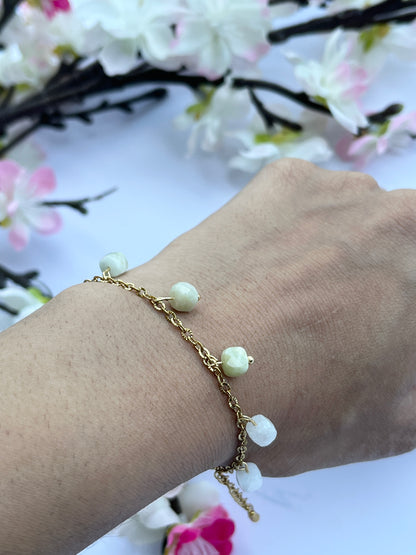 Aquamarine Dangle Bracelet