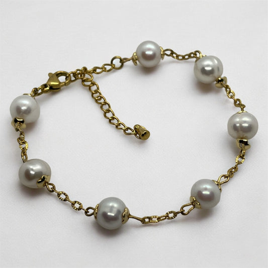 Freshwater Pearl Chain Bracelet