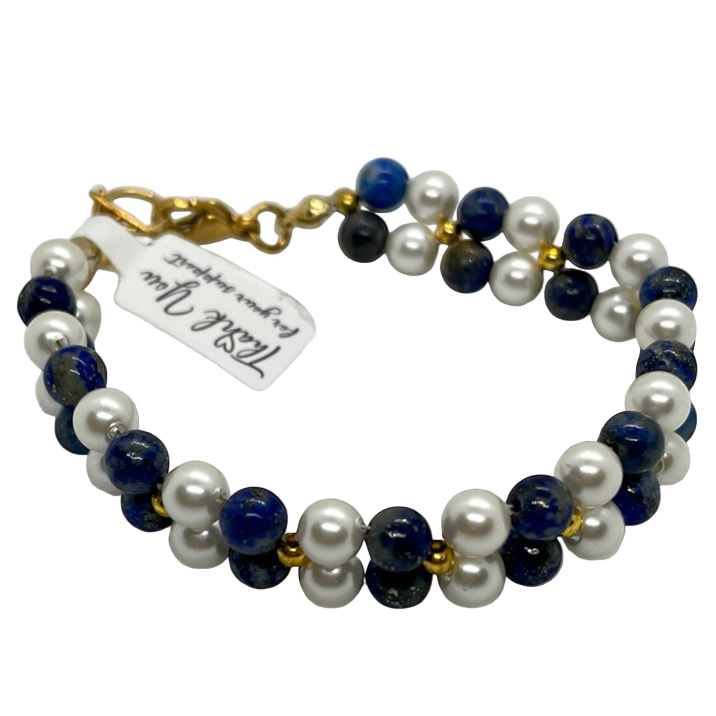 Pearl and Lapis Lazuli Bracelet