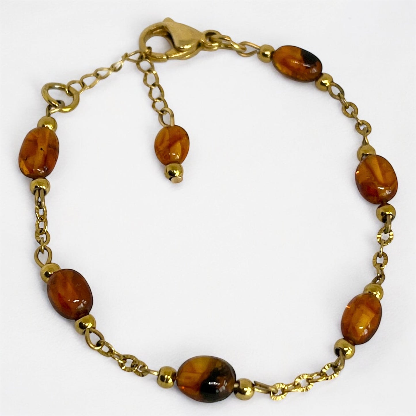 Amber Gemstone Bracelet