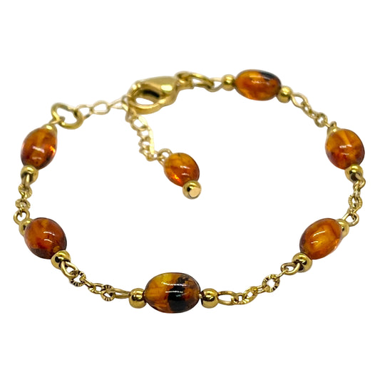 Amber Gemstone Bracelet