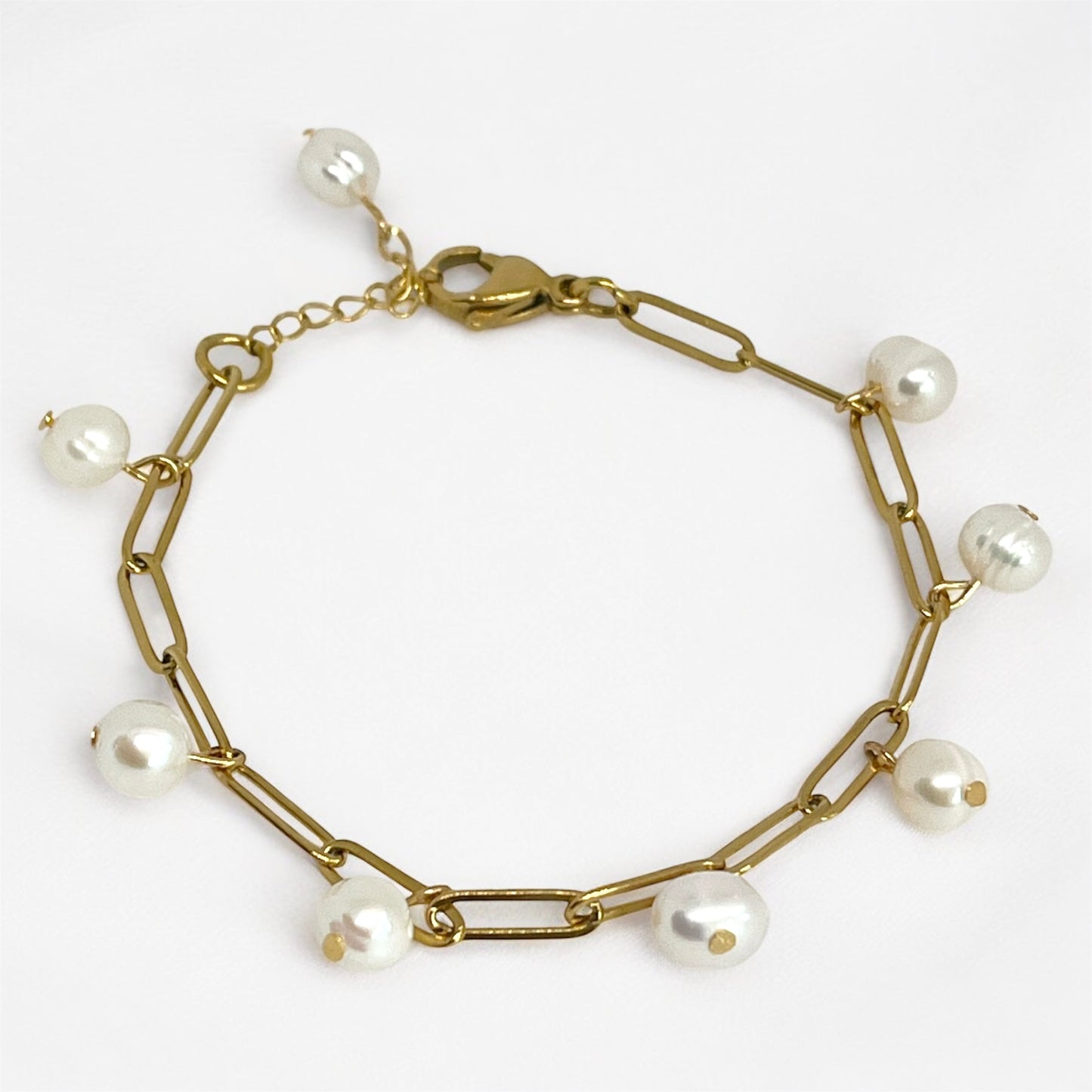 Freshwater Pearl Charm Bracelet