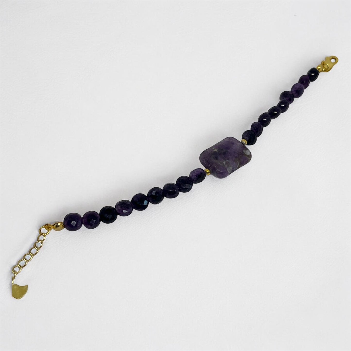 Royal Amethyst Bold-Cut Bracelet