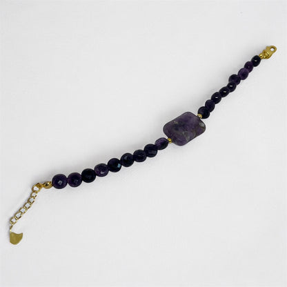 Royal Amethyst Bold-Cut Bracelet