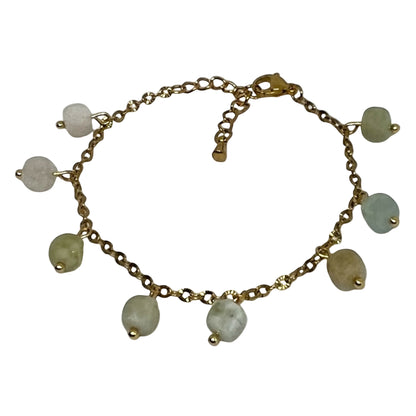 Aquamarine Dangle Bracelet