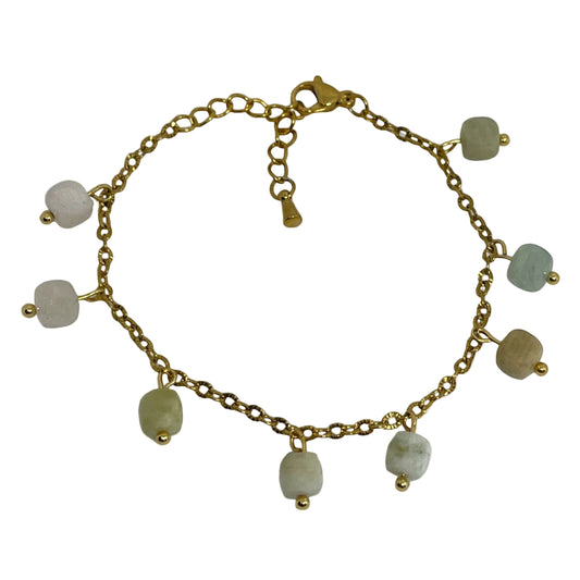 Aquamarine Dangle Bracelet