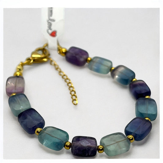 Fluorite Gemstone Bracelet