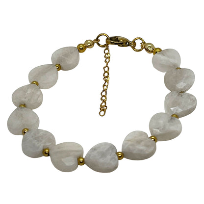 Moonstone Heart Bracelet