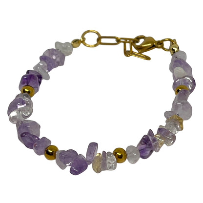 Amethyst Chip Bracelet