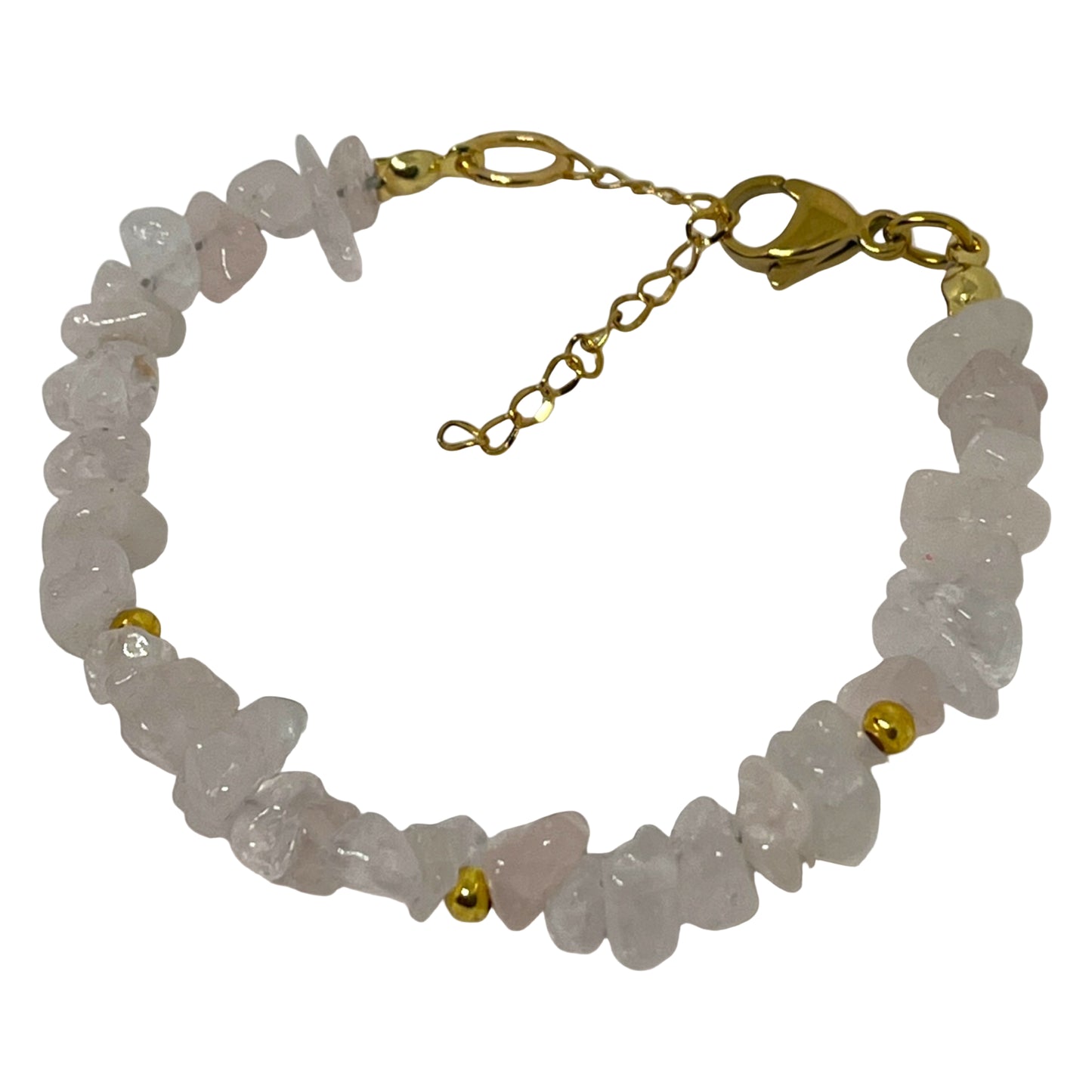 Rose Quartz Chip Bracelet