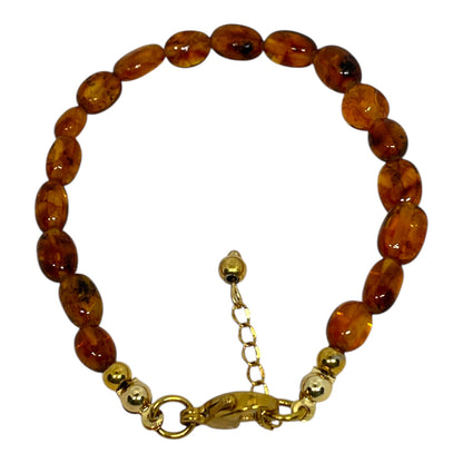 Natural Kerba | Baltic Amber Bead Bracelet