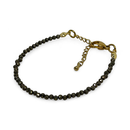 Pyrite Beaded Bracelet